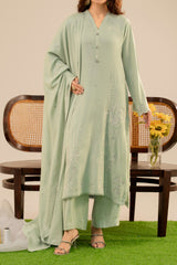 Stitched 3Pc - Peach Embroidered - NPWPDE3024