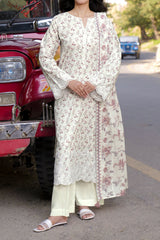 Stitched 3Pc - Embroidered Lawn - NPSLE3154