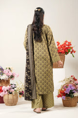 NUSLW3144 Printed Lawn Suit - Unstitched 3Pc