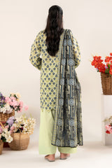 NUSLW3137 Printed Lawn Suit - Unstitched 3Pc