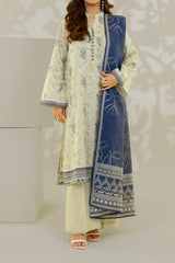 Stitched 3Pc - Printed Khaddar - NPWKDP3013