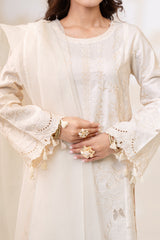 Stitched 3Pc - Cotton Satin - NPSCS3141