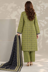 Unstitched 3Pc - Printed Khaddar Suit - 263024