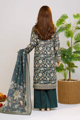 NUSLW3023 Printed Lawn Suit - Unstitched 3Pc