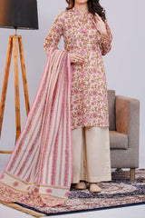 NUSLW3047 Printed Lawn Suit - Unstitched 3Pc