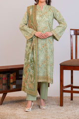 NPSLW3103 Printed Lawn Suit - Stitched 3Pc