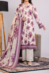 NUSLW3063 Printed Lawn Suit - Unstitched 3Pc