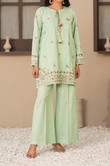 Npsde2113 Embroidered Dobby Lawn - Stitched 2Pc
