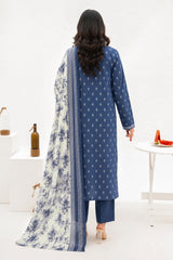 NUSLW3139 Printed Lawn Suit - Unstitched 3Pc
