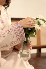 Stitched 3Pc - Peach Embroidered - NPWPDE3022
