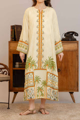 Npslr114 Printed Raw Silk Lawn - Stitched 1Pc