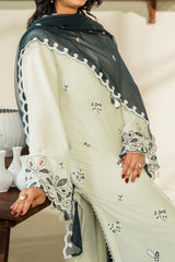 PISTA BLOOM - Schiffli Embroidered Lawn Suit - 3Pc