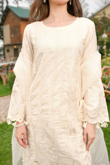 Stitched 3Pc - Cotton Satin - NPSCS3141