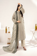 NUSLW3141 Printed Lawn Suit - Unstitched 3Pc