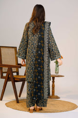 NUSLW3031 Printed Lawn Suit - Unstitched 3Pc