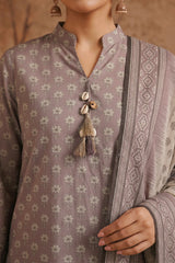 NUSLW3103 Printed Lawn Suit - Unstitched 3Pc