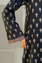 Unstitched 3Pc - Printed Khaddar Suit - 263013