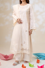 Stitched 3Pc - Cotton Satin - NPSCS3141