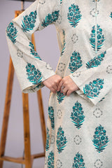 NUSLW3041 Printed Lawn Suit - Unstitched 3Pc