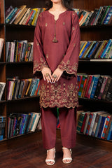 Stitched 2Pc - Embroidered Khaddar - NUWKDS2003
