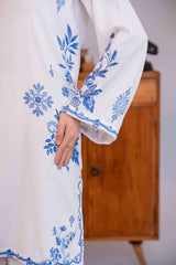 Npslr2104 Printed Raw Silk Lawn - Stitched 2Pc