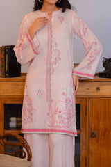 Npslr2106 Printed Raw Silk Lawn - Stitched 2Pc