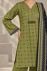 Stitched 3Pc - Printed Khaddar - NPWKDP3032