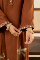 Stitched 3Pc - Peach Embroidered - NPWPDE3023