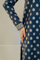 Unstitched 3Pc - Printed Khaddar Suit - 263010