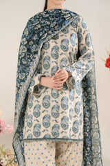 NUSLW3145 Printed Lawn Suit - Unstitched 3Pc