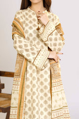 NUSLW3035 Printed Lawn Suit - Unstitched 3Pc