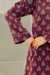 Unstitched 3Pc - Printed Khaddar Suit - 263003