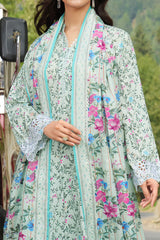 NUSLE3152 Printed Embroidered Lawn Suit - Unstitched 3Pc