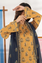 NUSLW3113 Printed Lawn Suit - Unstitched 3Pc