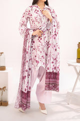 NUSLW3098 Printed Lawn Suit - Unstitched 3Pc