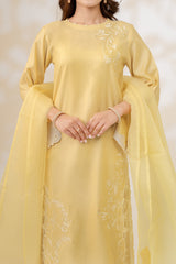 Stitched 3Pc - Cotton Satin - NPSCS3144
