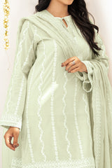 NPSLA3118 Aari Embroidered Lawn Suit - 3Pc
