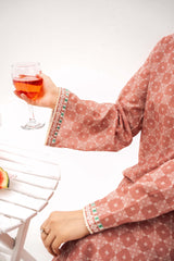NUSLW3130 Printed Lawn Suit - Unstitched 3Pc
