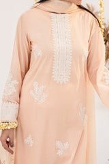 NPSLA3116 Aari Embroidered Lawn Suit - 3Pc