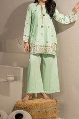 Npsde2113 Embroidered Dobby Lawn - Stitched 2Pc