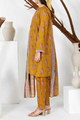 Unstitched 3Pc - Printed Khaddar Suit - 263023