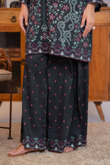 Npslr2103 Printed Raw Silk Lawn - Stitched 2Pc