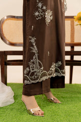 Stitched 3Pc - Peach Embroidered - NPWPDE3025