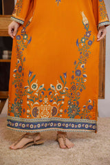 Npslr112 Printed Raw Silk Lawn - Stitched 1Pc