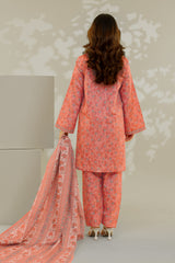 Unstitched 3Pc - Printed Khaddar Suit - 263002