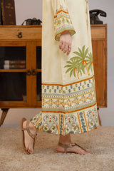 Npslr114 Printed Raw Silk Lawn - Stitched 1Pc