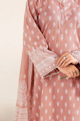 NUSLW3138 Printed Lawn Suit - Unstitched 3Pc