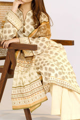 NUSLW3035 Printed Lawn Suit - Unstitched 3Pc