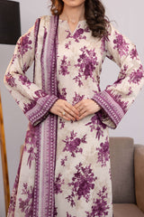 NUSLW3063 Printed Lawn Suit - Unstitched 3Pc