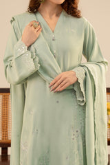 Stitched 3Pc - Peach Embroidered - NPWPDE3024